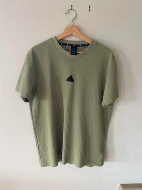 adidas Z.N.E. Brand Love Signature Graphic Tee Olive Green